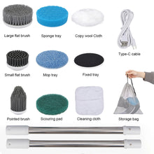 Load image into Gallery viewer, Electric Cleaning Brush 8 in 1 Multifunctional Household Wireless Rotatable Cleaning Brush For Bathroom Kitchen Windows Toilet