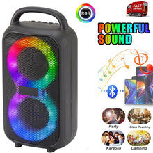 Load image into Gallery viewer, 1000W Party Portable Speakers Bluetooth Wireless Boombox Sound Large Speaker Dual 3 inche Subwoofer for Outdoor Dancing Famliy
