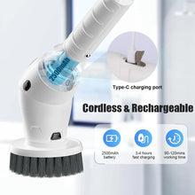 Load image into Gallery viewer, Electric Cleaning Brush 8 in 1 Multifunctional Household Wireless Rotatable Cleaning Brush For Bathroom Kitchen Windows Toilet