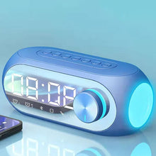 Load image into Gallery viewer, Wireless Bluetooth Speaker HD Led Display Multifunction Stereo Bass Speakers Alarm Clock FM Radio TF Card Aux Music Playback.